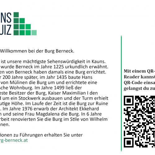 Quiz-Tafel Berneck