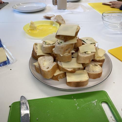 Zubereitung der Jause 