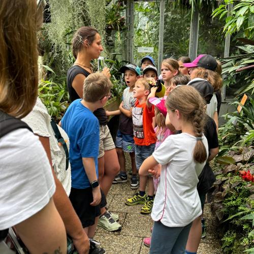 Kinder im Botanischen Garten 