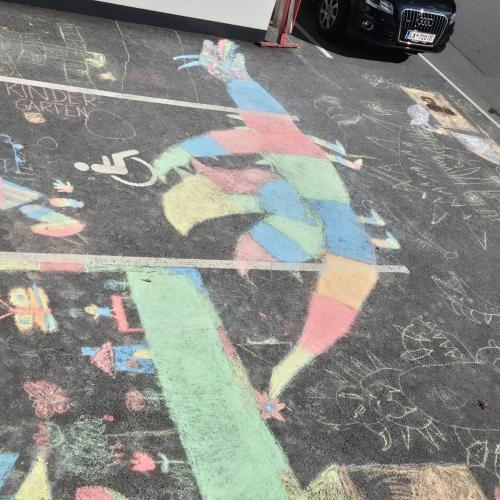 Mobilitätstag - Straßenkreidebild 