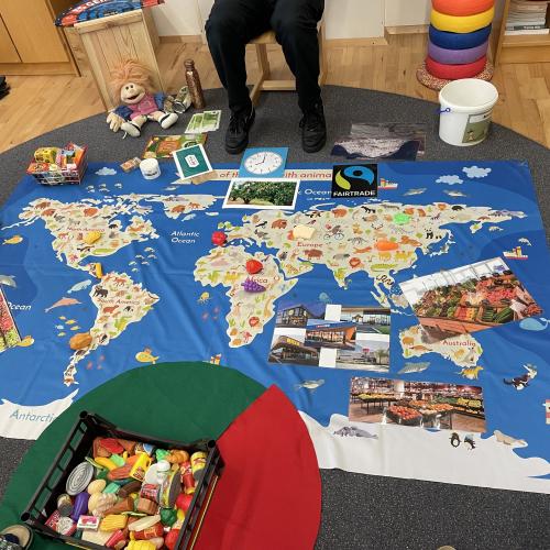 Visualisierung Herkunft von Lebensmitteln 