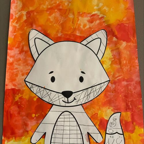 Kinderzeichnung Fuchs 