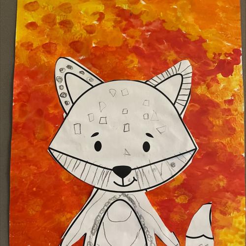 Kinderzeichnung Fuchs 