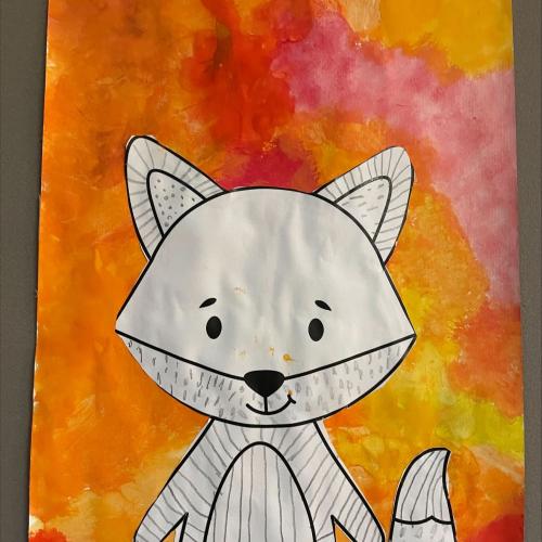 Kinderzeichnung Fuchs 