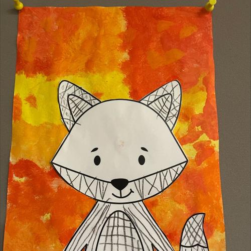 Kinderzeichnung Fuchs 