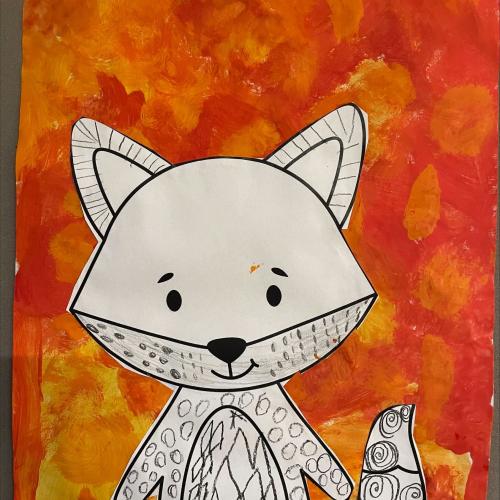 Kinderzeichnung Fuchs 
