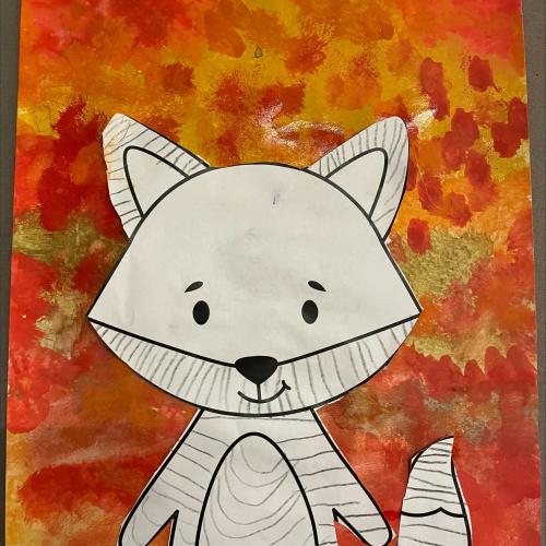 Kinderzeichnung Fuchs 