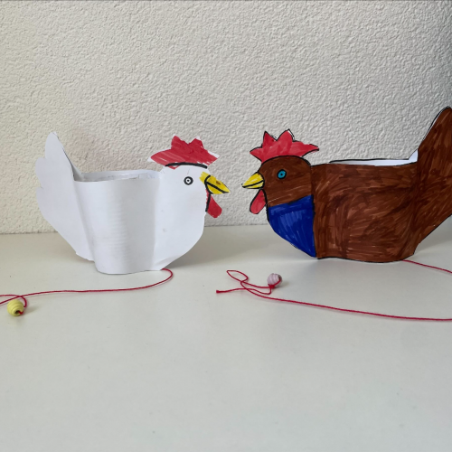 Bastelarbeit Huhn 