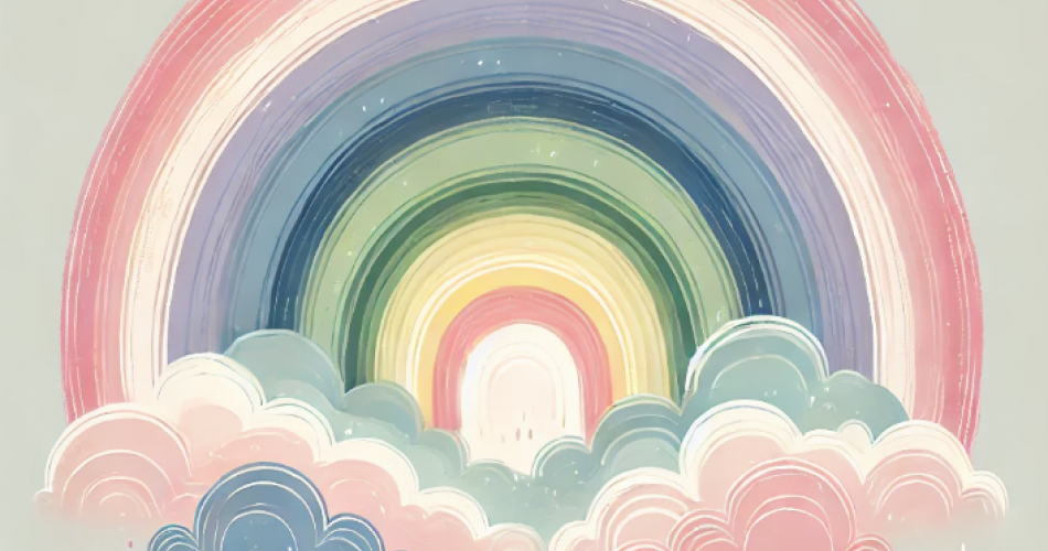 Regenbogen pastell