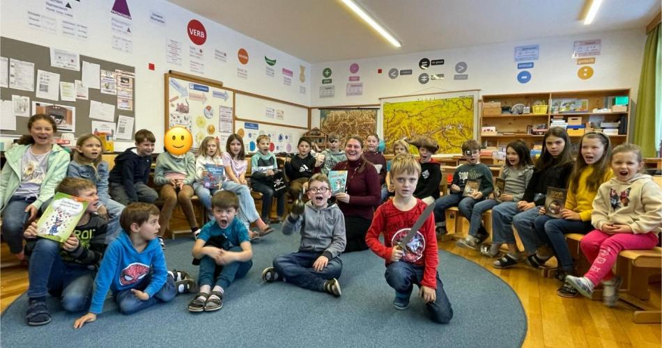 Gruppenfoto mit Autorin Byrne