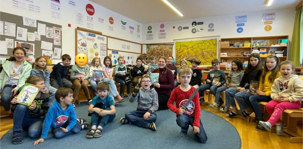 Gruppenfoto mit Autorin Byrne